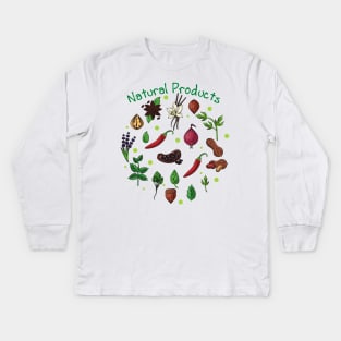 Vegan Natural Products Design Kids Long Sleeve T-Shirt